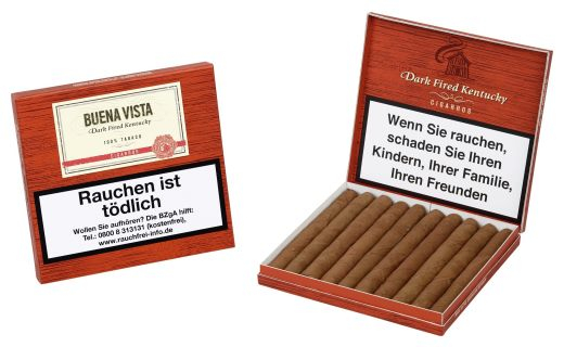 Buena Vista Dark Fired Kentucky Cigarros, 10er Box